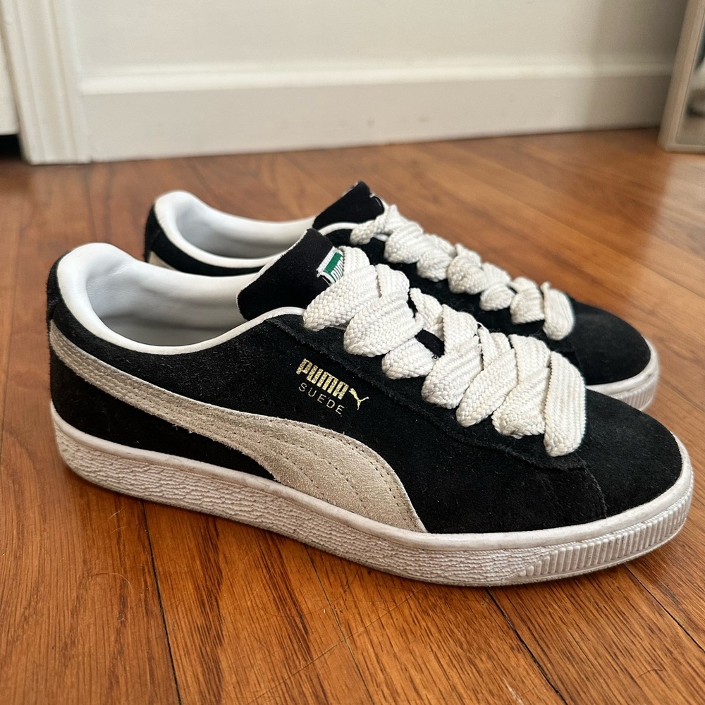 Puma Suede Classic Black and White Shoes